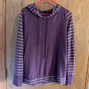 Staccato Purple Striped Women’s Knit Top Size Large